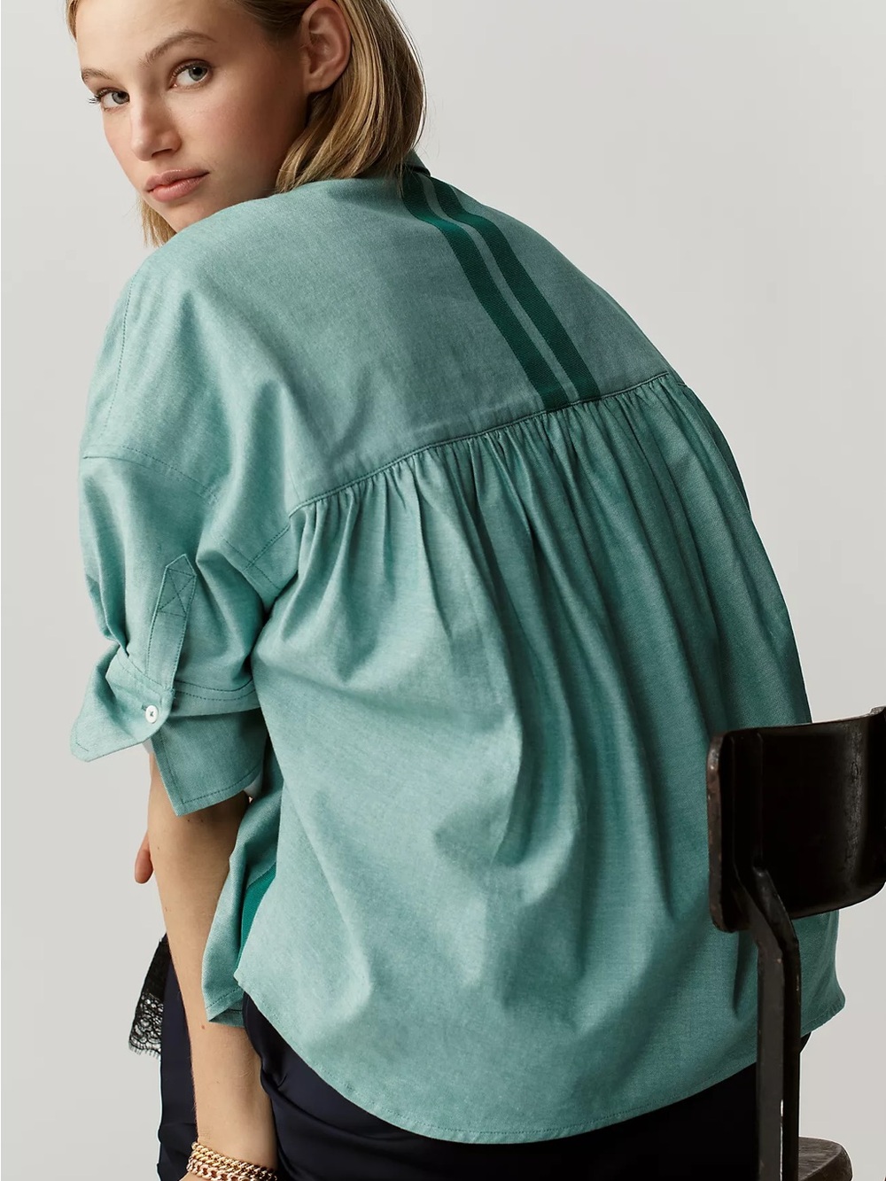 Maeve Mabel Boxy Oxford shirt - Picture 8 of 8